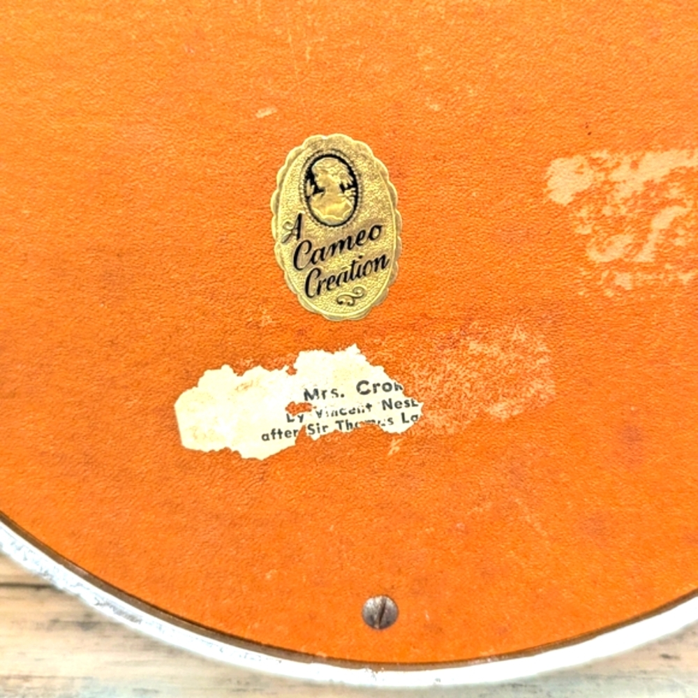 Vintage Creative Creations Mrs Crocker by Thomas Lawrence Oval Ornate Frame - Picture 4 of 6